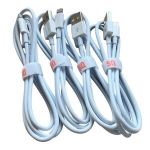 4 pk 3 ft Lightning to USB Charging Cable for iPhone